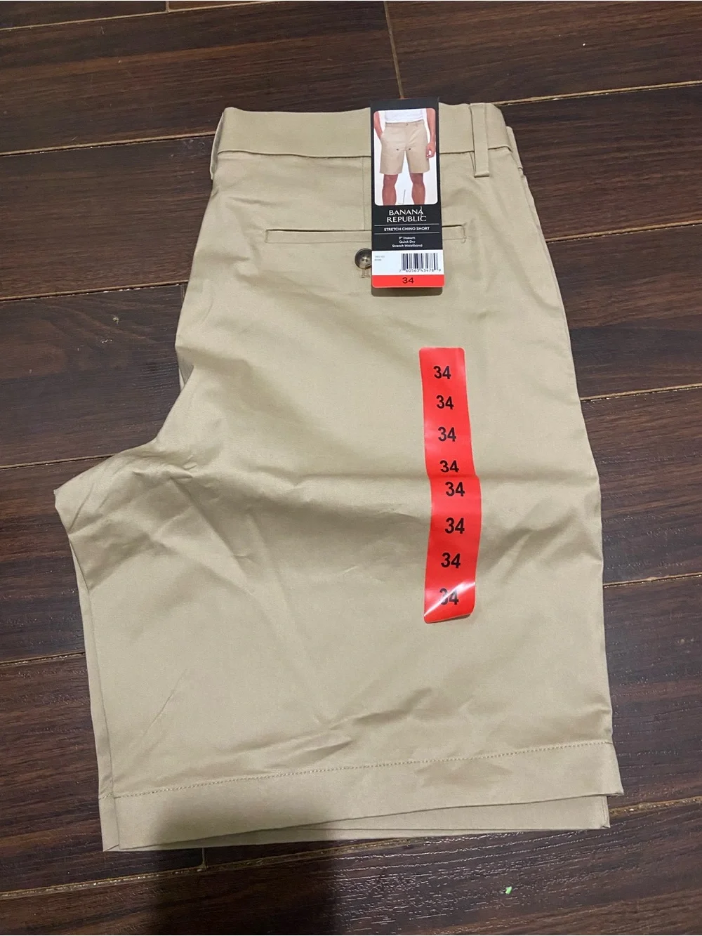 Banana Republic Stretch  Chino Shorts Mens Khaki 9